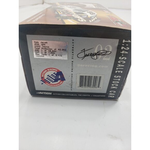 Action Dale Jarrett #88 UPS 2002 Taurus Clear Car 1:24 Scale Die-Cast Stock Car - Picture 3 of 10